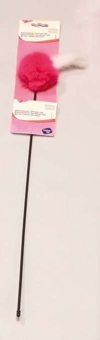 EBI Juguete para Gatos (Bola de Felpa) Rosa caliente 43 cm