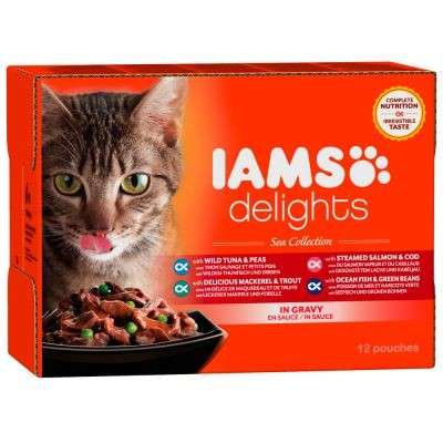 Iams Delights Sea Collection in Gravy 12x85 g