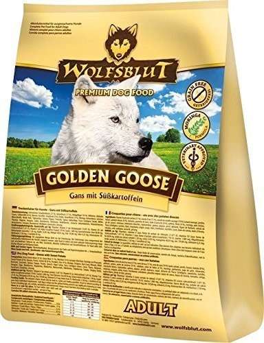 Wolfsblut Golden Goose Adult with Goose Meat and Sweet Potatoes 500 g, 2 kg, 15 kg køb rimeligt og favoribelt med rabat