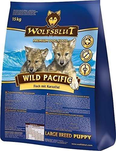 Wolfsblut Wild Pacific Large Breed Puppy Vis met Aardappel 2 kg, 15 kg