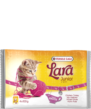 Versele Laga Lara Junior met Kip & Kalkoen 4x100 g