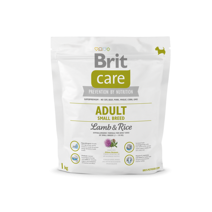 Brit Care Adult Small Breed met Lam & Rijst 1 kg, 3 kg, 7.5 kg