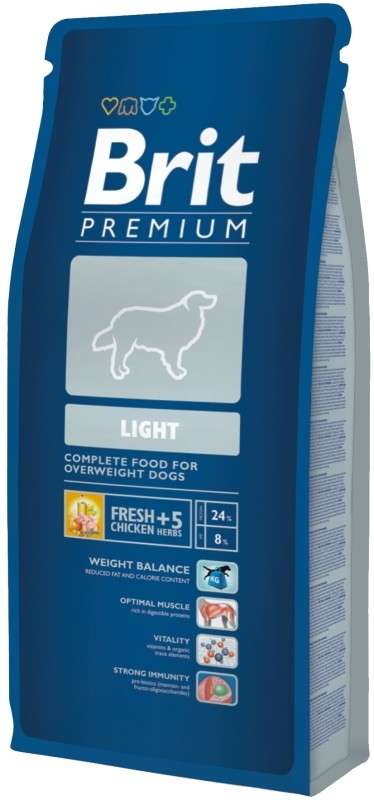 Brit Premium Light 3 kg, 15 kg køb rimeligt og favoribelt med rabat