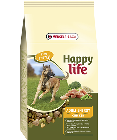 Versele Laga Happy life Adult Energy met Kip 15 kg
