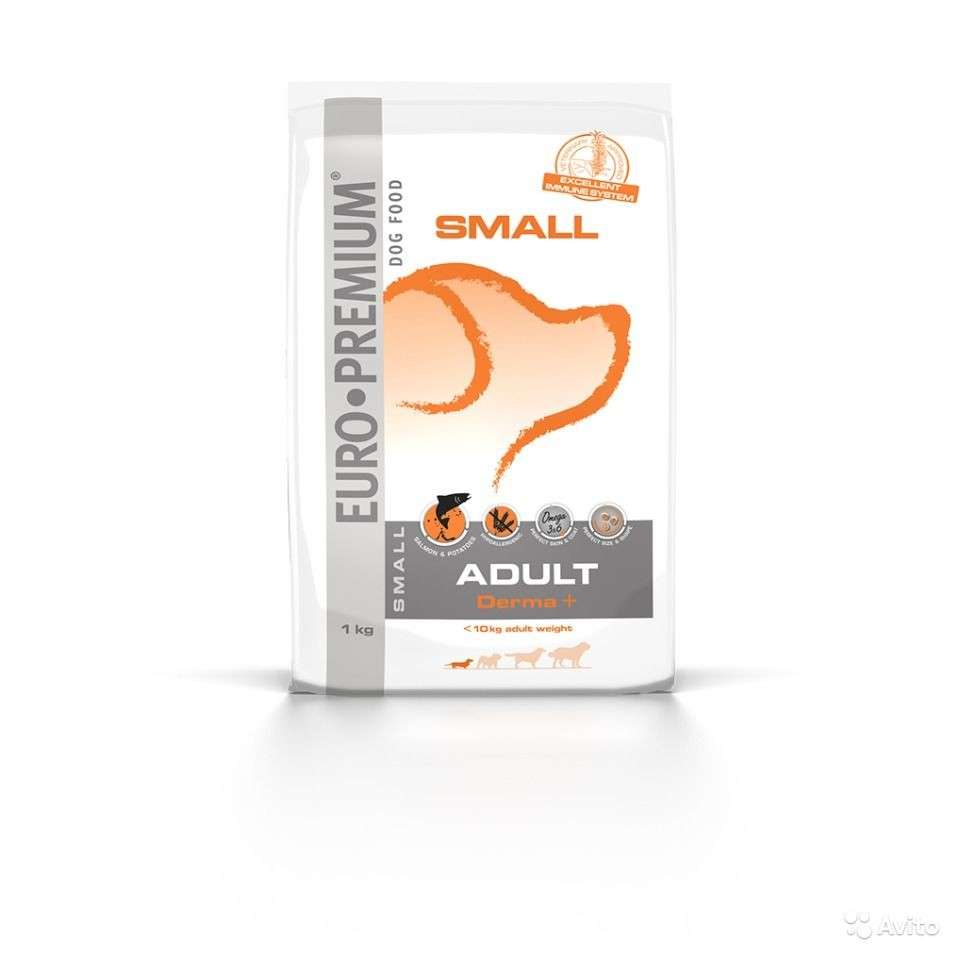 EURO-PREMIUM Small Adult Derma+ 1 kg