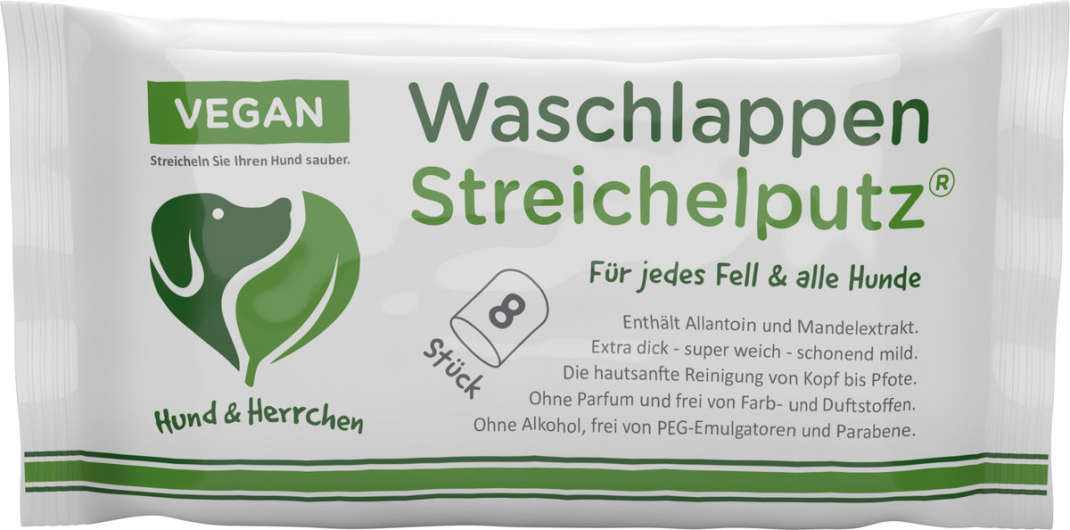Hund &amp; Herrchen Waschlappen Streichelputz 250 ml Desinfektionsmittel