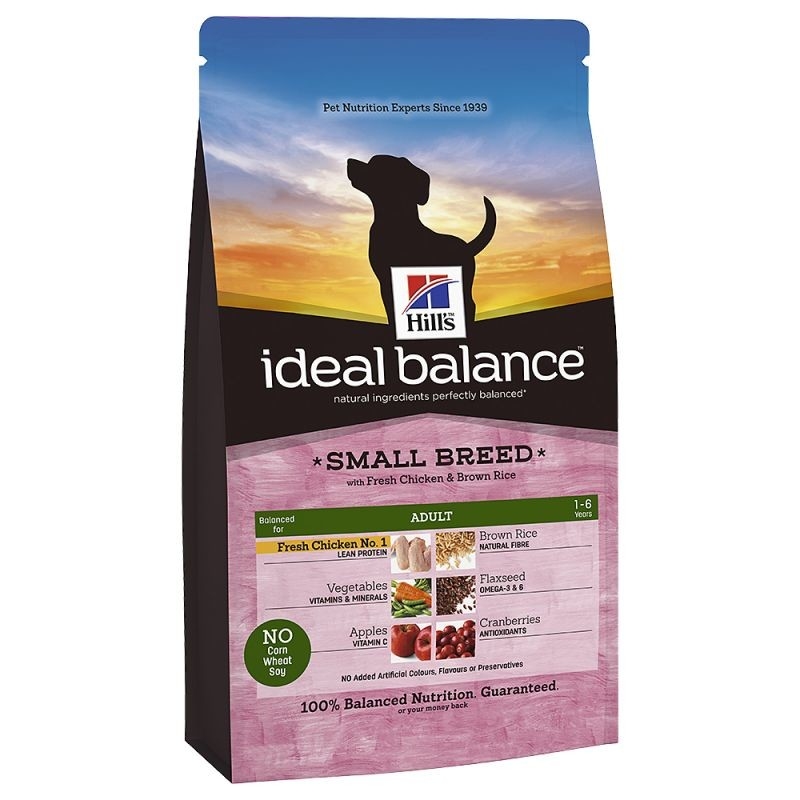 Hill's Ideal Balance Canine - Adult Small Breed con Pollo & Arroz Integral 700 g, 2 kg
