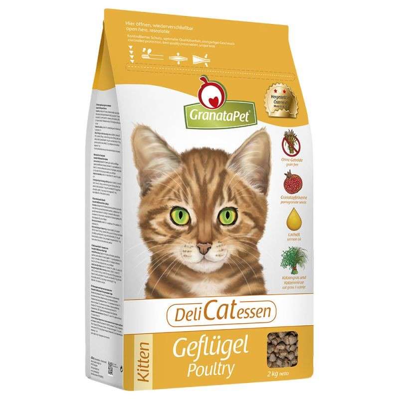 DeliCatessen Geflügel Kitten von GranataPet 400 g, 2 kg, 10 kg bei Zoobio.at