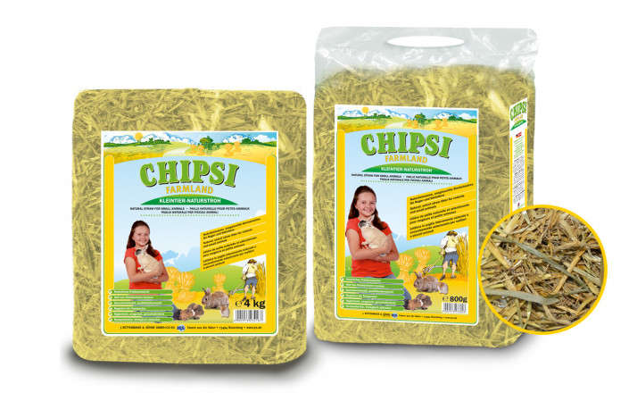 Chipsi Farmland Straw 4 kg kjøp billig med rabatt