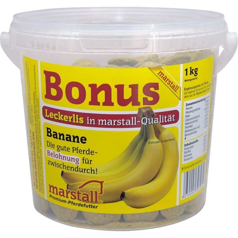 Marstall Bonus Rodajas de Banana 20 kg, 1 kg