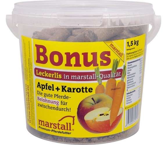 Marstall Bonus Maçã + Cenoura 1.5 kg, 25 kg