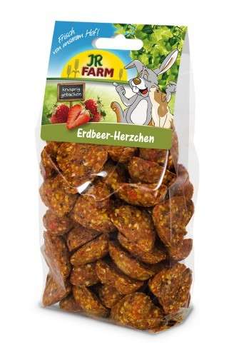 JR Farm Strawberry Hearts 150 g