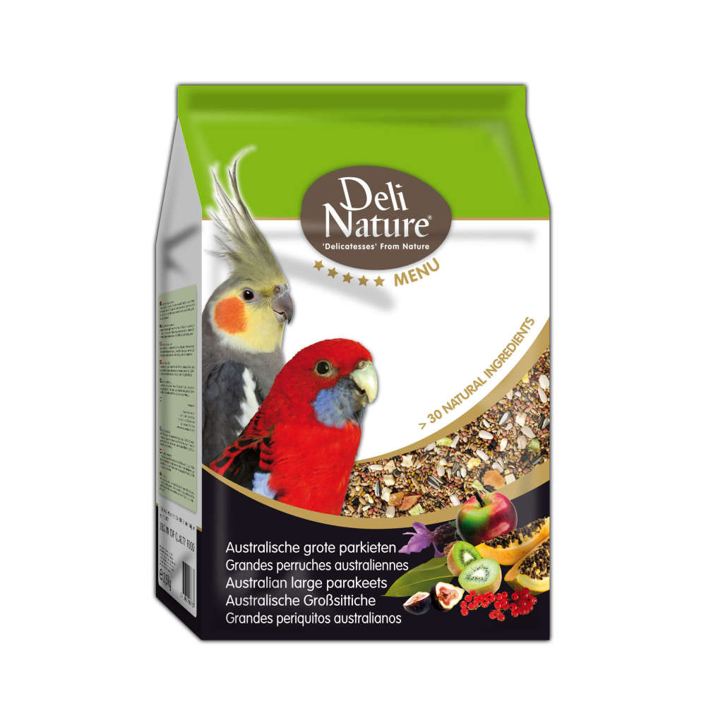 Deli Nature 5 Star menu - Periquitos Australianos Grandes 800 g, 2.5 kg Compre a bom preço com desconto