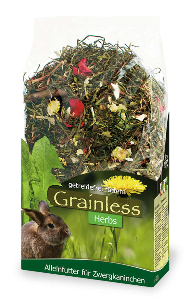 JR Farm Grainless Herbs Dwarf Rabbits 950 g, 5 kg, 400 g köp billiga på nätet