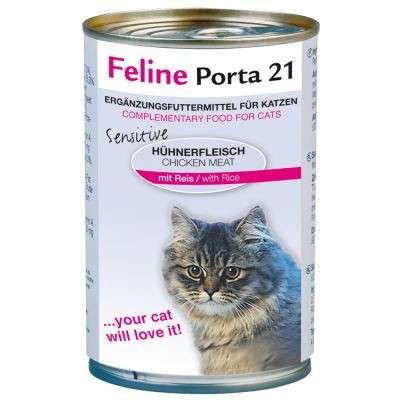 Feline Porta 21 Filete de Pollo con Arroz - Sensitive 90 g, 400 g, 156 g