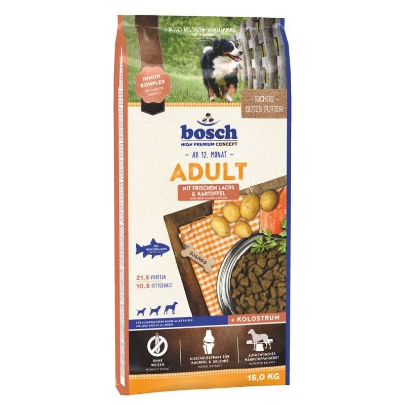 Bosch Adult Trockenfutter mit Frischem Lachs & Kartoffel 15 kg Hunde ... - 58495b4869949 1070x1000