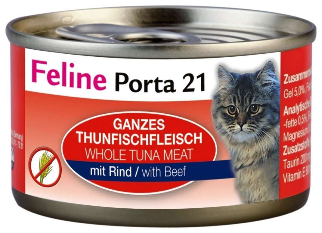 Feline Porta 21 Feline Porta 21 Blikje Tonijn met Rund 90 g
