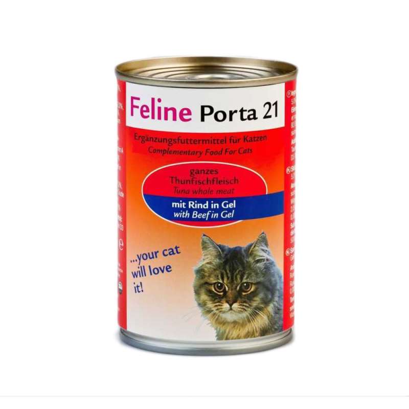 Feline Porta 21 Tun med okse 90 g, 400 g, 156 g