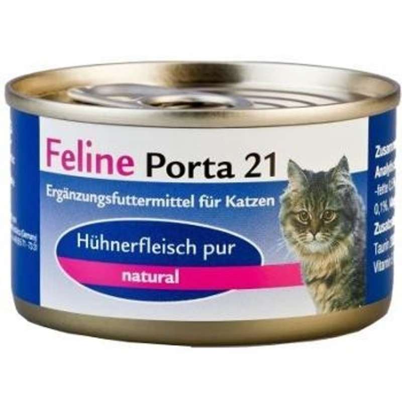 Feline Porta 21 Pollo puro en piezas enteras 90 g, 400 g, 156 g, 24x156 g