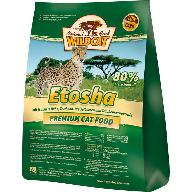 Wildcat Etosha Pollo y Pavo 500 g, 3 kg