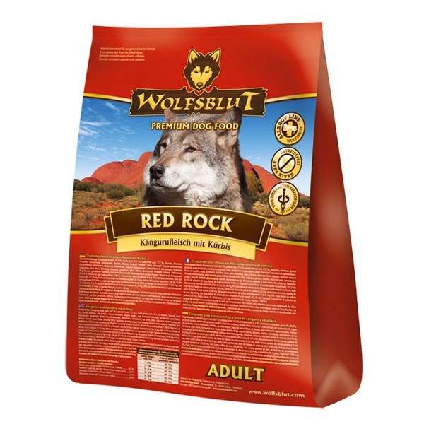 Wolfsblut Red Rock Adult Kangoeroevlees en Pompoen 15 kg, 2 kg, 500 g, 7.5 kg