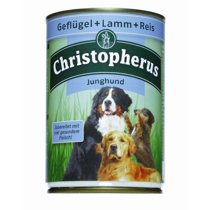 Christopherus Junior – Poultry, Lamb & Rice Can 400 g kjøp billig med rabatt
