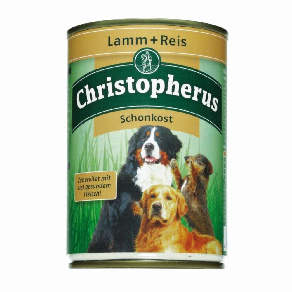 Christopherus Erwachsener Hund Schonkost Lamm &amp; Reis Dose 400 g