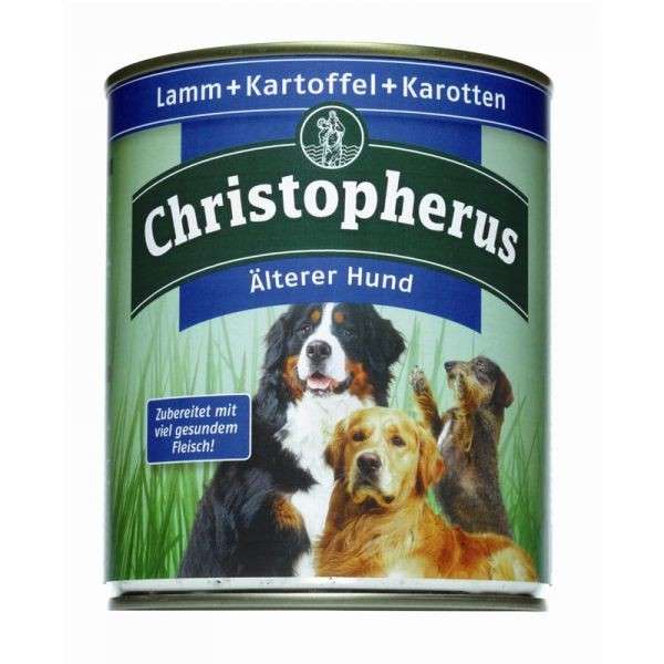 Christopherus Älterer Hund Lamm, Kartoffel &amp; Karotten Dose 800 g