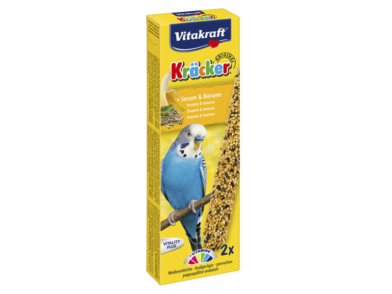 Vitakraft Parkietkräcker met sesam en banaan 60 g