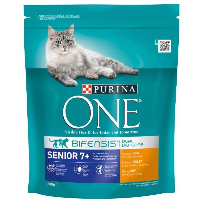 Purina One Bifensis Senior 7+ reich an Huhn und Vollkorngetreide 800 g