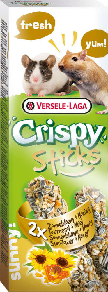 Versele Laga Crispy Sticks Sunflower & Honey kjøp billig med rabatt