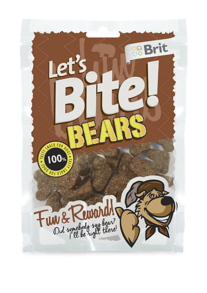 Brit Let's Bite Bears 150 g kjøp billig med rabatt