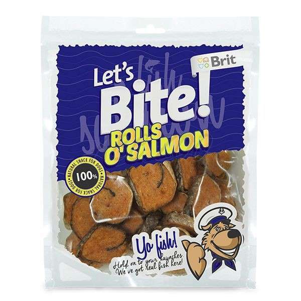 Brit Lets Bite Rolls o'Salmón 80 g, 400 g