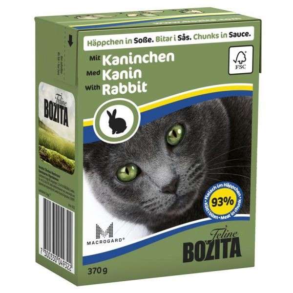 Bozita Bouchees En Sauce Au Lapin 370 G Nourriture Humide