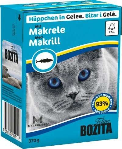 Bozita Bouchees En Gelee Maquereau 370 G Nourriture Humide