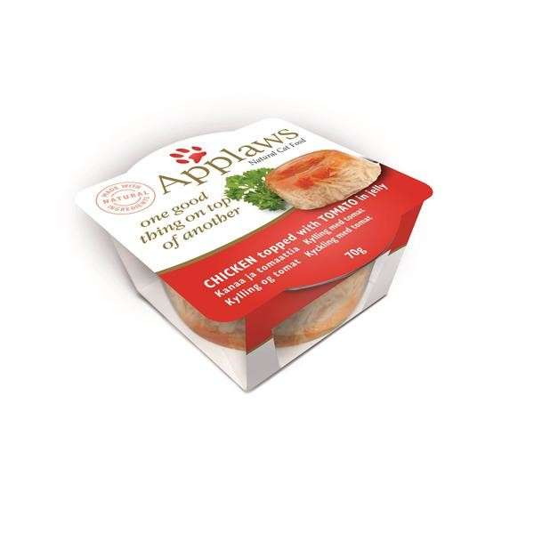 Applaws Cat Layers Kip & Tomaat 12x70 g