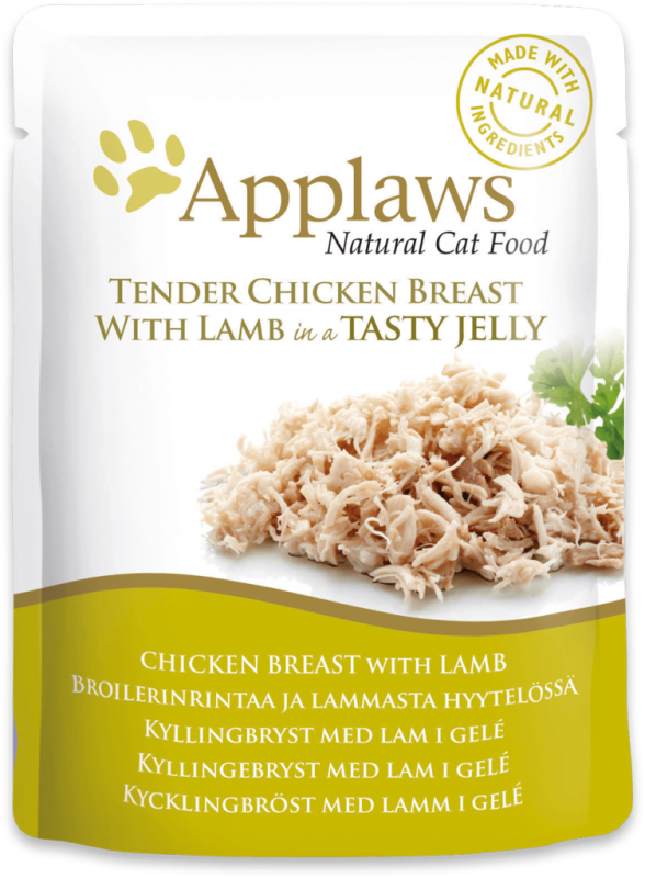 Applaws Bolsitas Natural Cat Food Pechuga de Pollo y Cordero con Gelatina 70 g