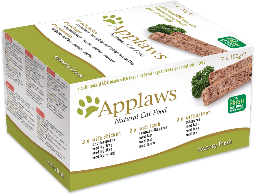 Applaws Paté met Kip, Lam, Zalm - Multipack 7x100 g