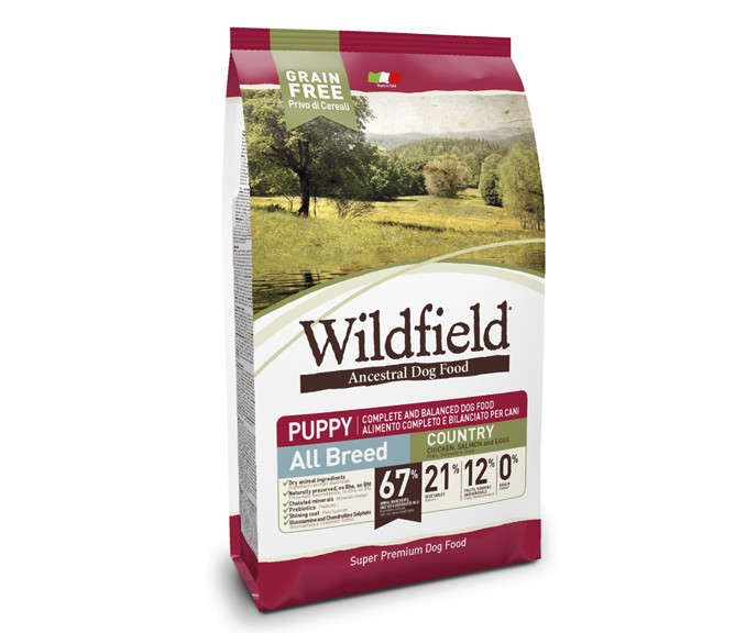 Wildfield Puppy Country All Breed Pollo, Salmón y Huevos 7 kg, 400 g, 2 kg