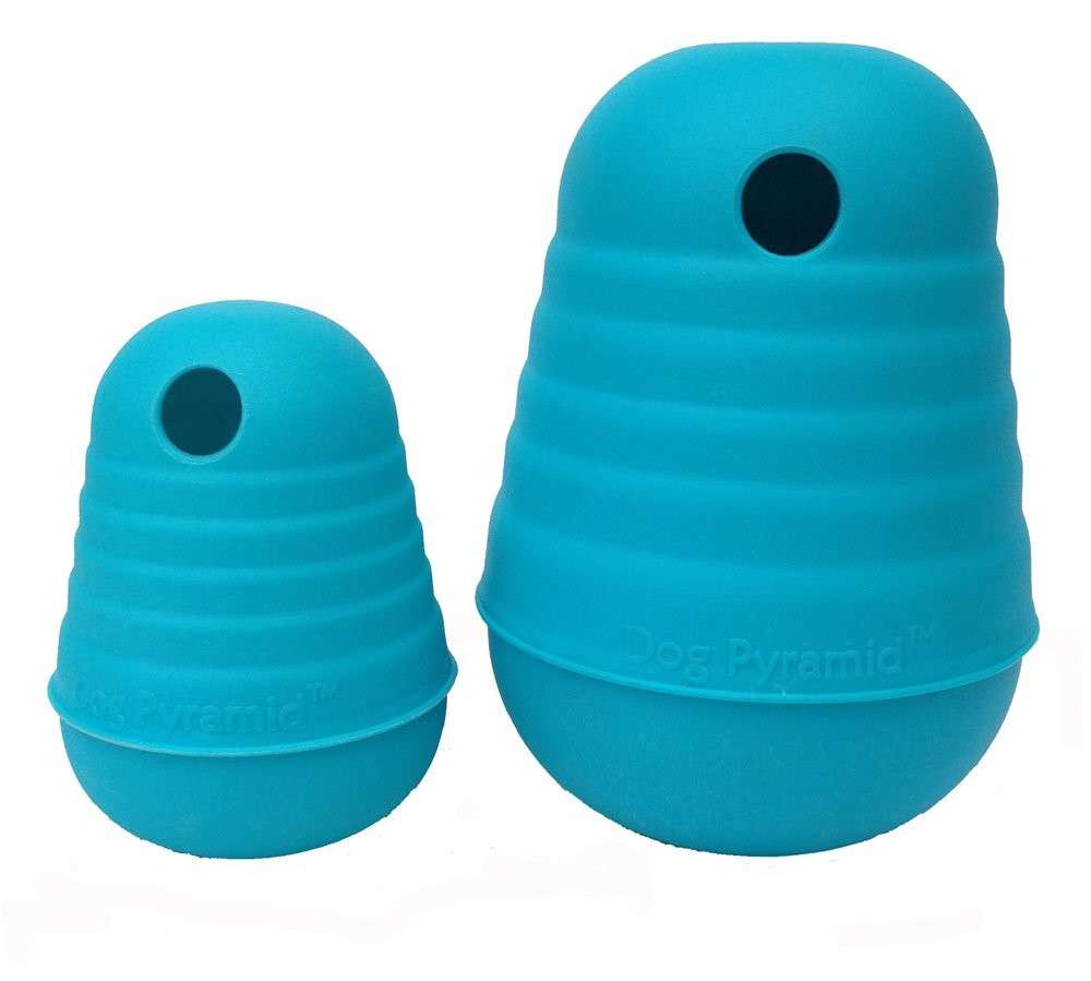 Nina Ottosson Pyramid -TPE, Soft & Quiet, Grado de dificultad 2 Azul claro M