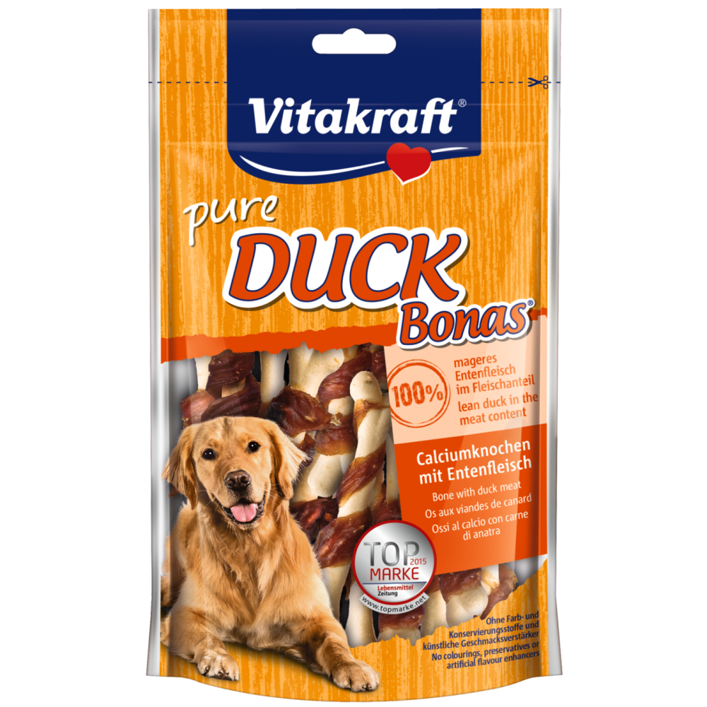 Vitakraft Pure Duck Bonas - Ossi al Calcio con Carne di Anatra 80 g con uno sconto