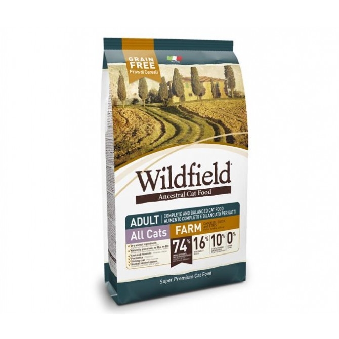 Wildfield Cat Adult Farm Chicken, Duck and Eggs 400 g, 2 kg