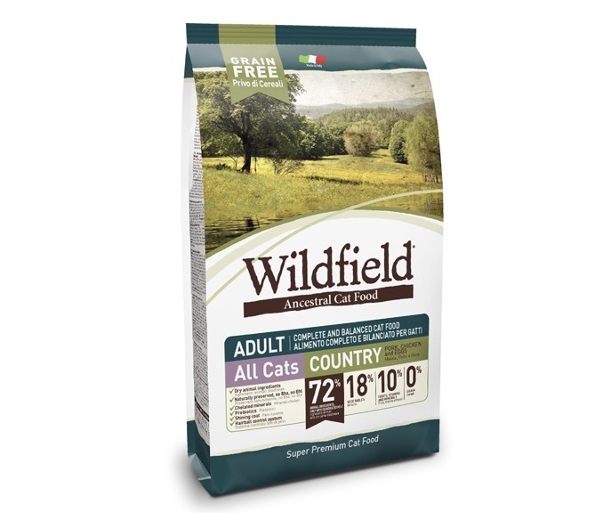Wildfield Country Cat Adult - Pork, Chicken and Eggs 400 g, 2 kg