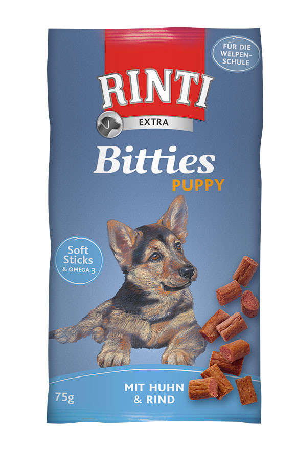Rinti Extra Puppy Sticks Kip & Rund 75 g