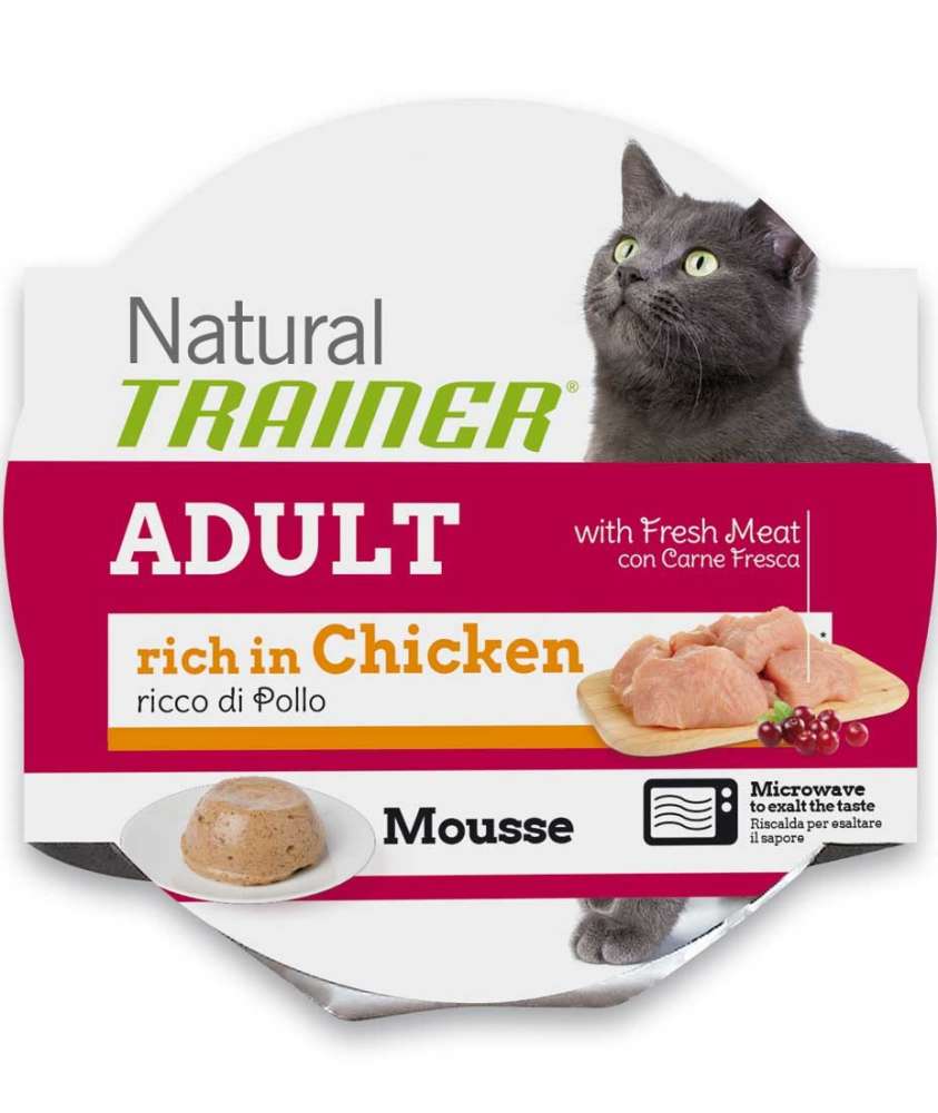 Nova Foods Natural Trainer Mousse Cat - Adult with fresh Chicken 85 g