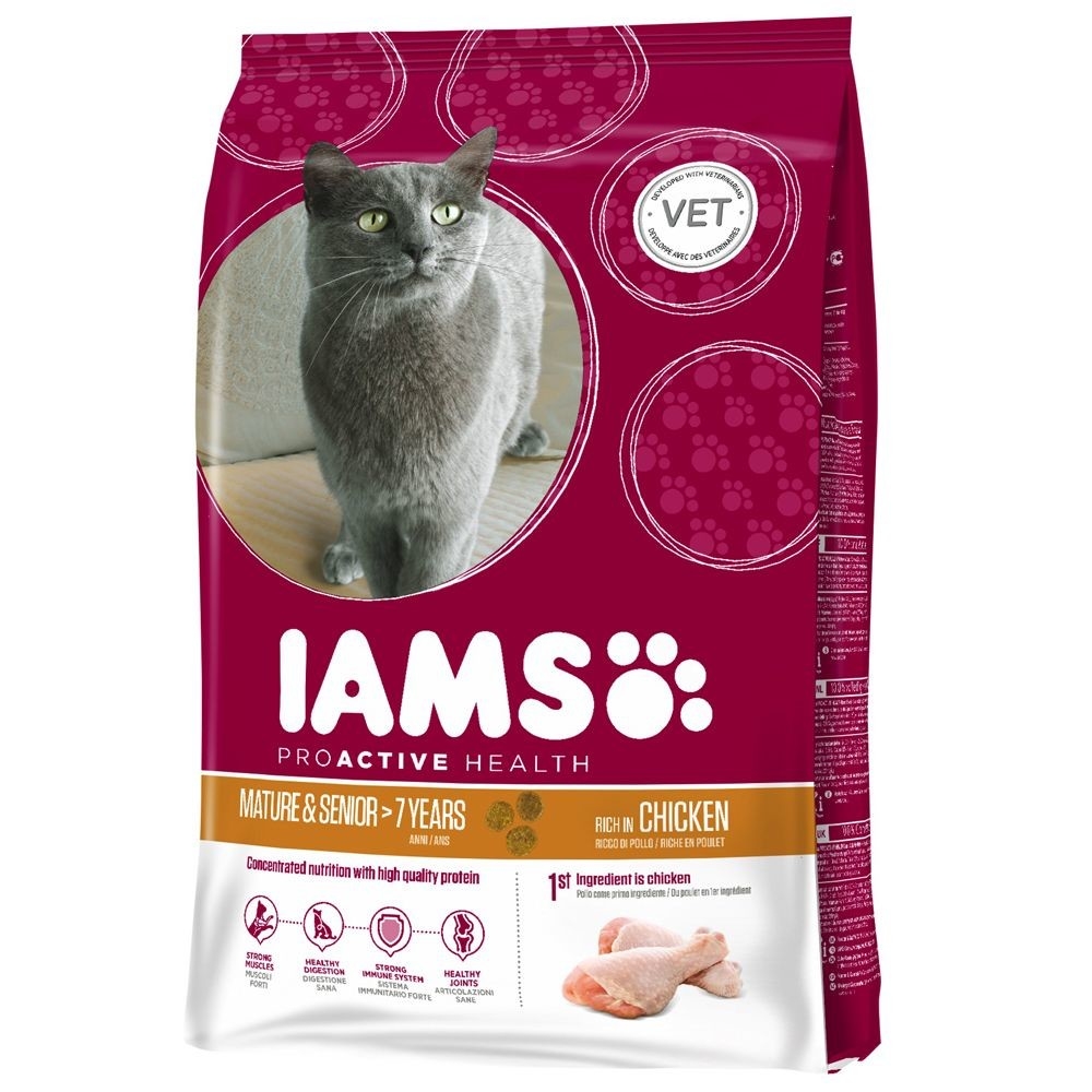 Iams Senior rico en Pollo 10 kg