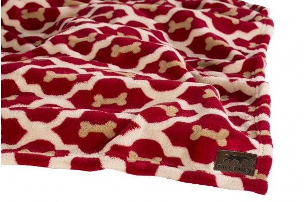 Cobertor Macio Veludo - Ossos Vermelhos 76x101 cm da Tall Tails Compre a bom preço com desconto