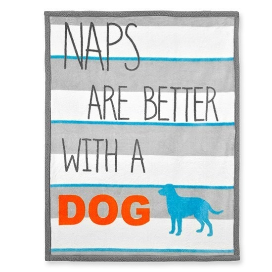 Territory Manta "Naps are better with a Dog" 76x101 cm