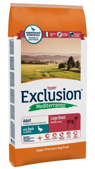 Exclusion Mediterraneo Adult Duck Large Breed (25.5 / 16) 12.5 kg