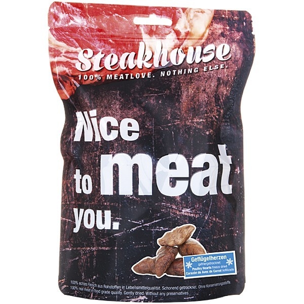 Fleischeslust Steakhouse Freezies - Snack Corazones de Aves de Corral Liofilizado 75 g